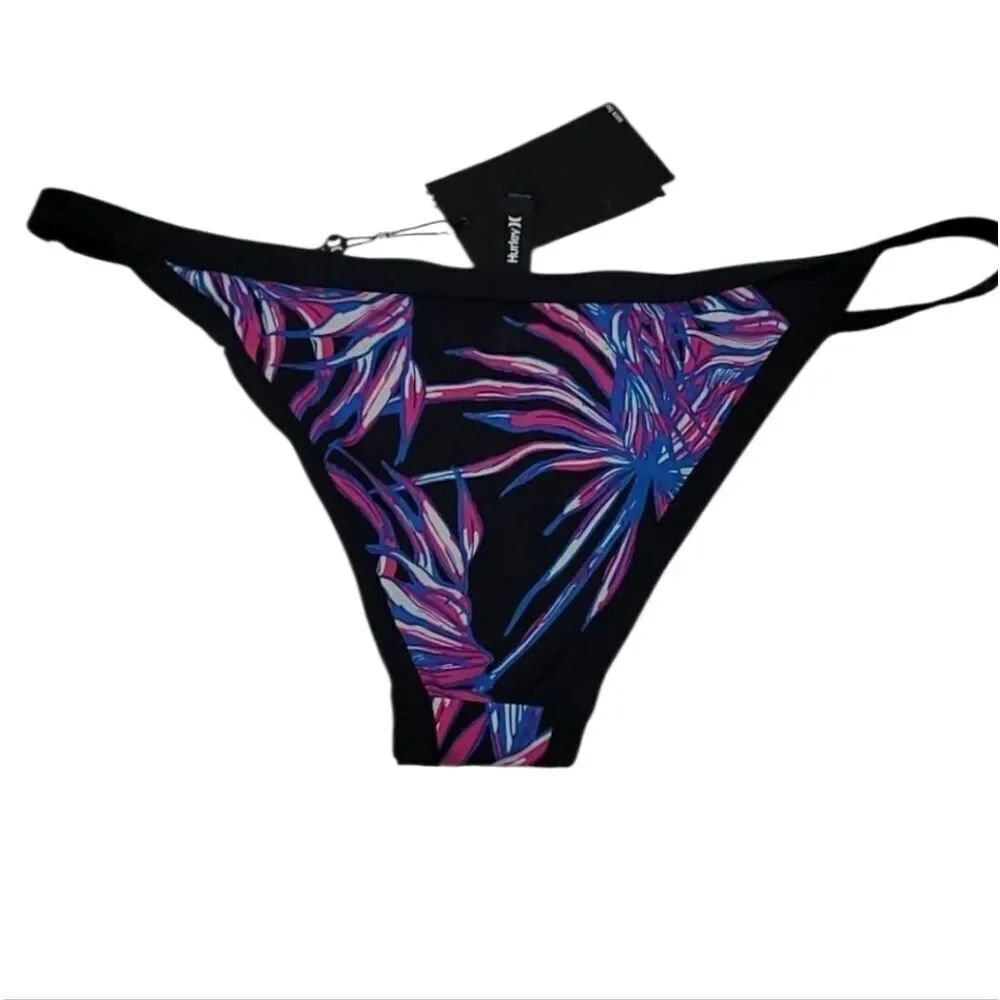 Hurley Tropical Print Bikini Bottoms Only
